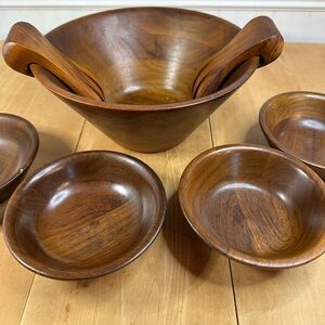 Elegant Burl Wooden Dining Set